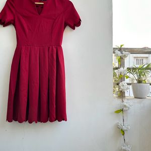 Red Flare Dress