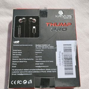 KRATOS Type C Ear Phones (Brand New Unused)