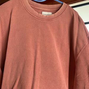 Oversized Unisex Vintage Cotton Sweatshirt L 42