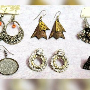 Combo Of Stylish Ear Rings - 6 Set