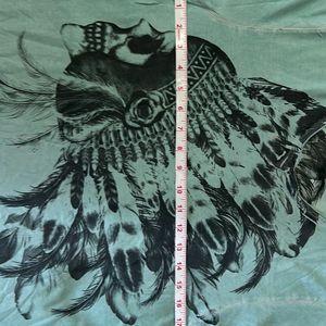 Ed Hardy Sea Green Medium Half Sleeves T Shirt