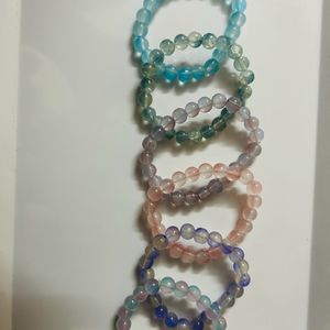 Dual Colour Glass Beads Bracelet