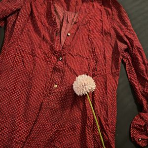 Red Tunic Top