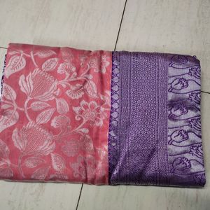 Banarasi Silk Kanjivarm Palu Saree With Blouse