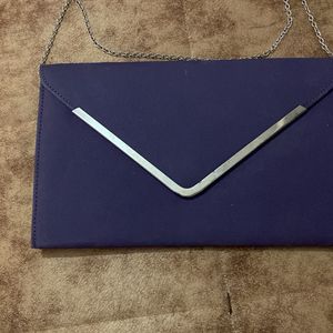 Purple Clutch & Sling Bag