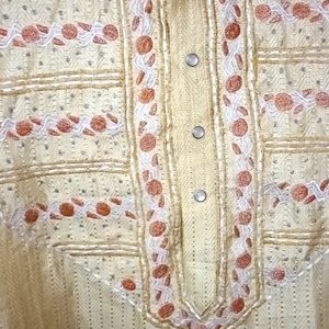 Embroidery Work Panjabi With Expensive Button