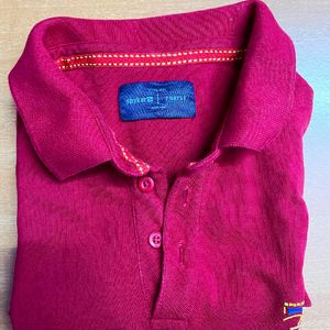 Red Coloured Polo Tshirt