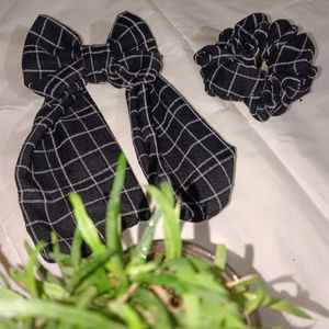 A Black Bow And Scrunchie