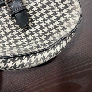 Checked Sling Bag