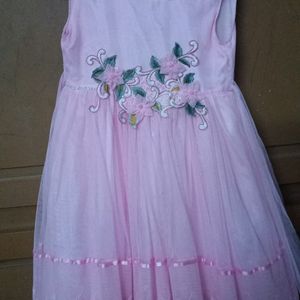 Beautiful Party Wear Pink Frock