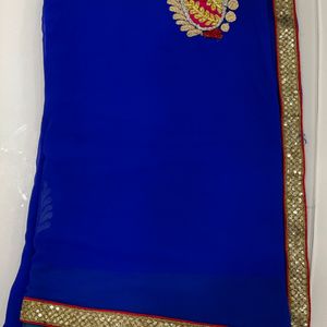 Designer Saree Without Blouse