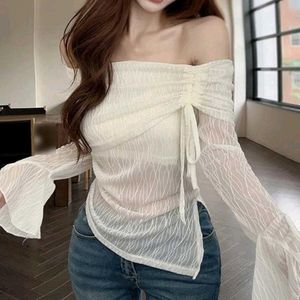 White Off Shoulder Mermaid Core Top