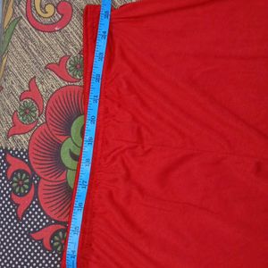 Women Plain Red Colour Stretchable Cotton Legging