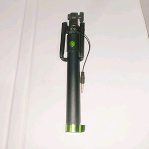 Selfie Stick | Light Green & Black Colour