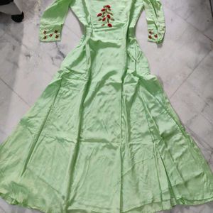 Embroidery Party Gown