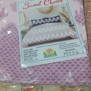 Pure Cotton Super King Size Bedsheets