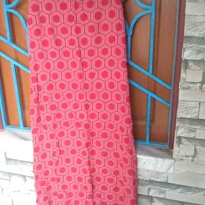 A Line Midi Red Side Cut Dress