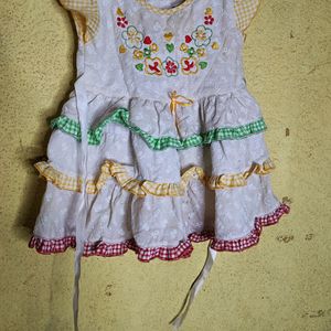 Cotton Baby Girl Dress N Frok