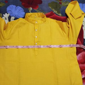 🟡yellow  Kurta For Men/ Boys