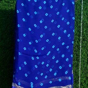 Beautiful royal blue saree