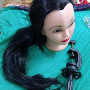 Woman Long Hair Dummy With Stand