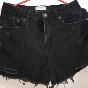 Black Half Jean's For Women