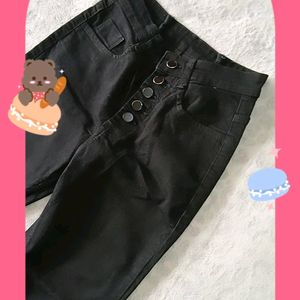 Black Bell Bottom Jeans