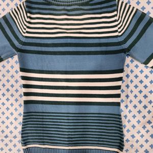 Sweater- Blue And White Stripes