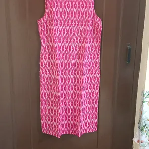 Baby Pink Sleeveless Kurti