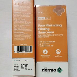 The Derma Co Pore Minimizing Sunscreen😍