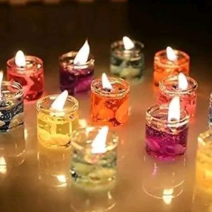 Brand New***DIWALI GEL CANDLES PACK OF 6