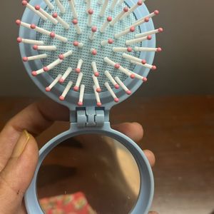 New Foldable Beautiful Mirror With Pop Up Brush