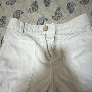 Zara White Shorts