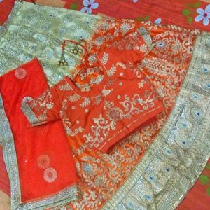 Orange Lehenga Choli For Women