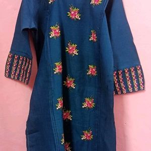 Beautiful Blue Kurta Suit For Women XXXL Size