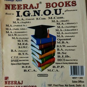 Ignou M.Com 2nd Year Books Set. 6 Book Set Of Mcom