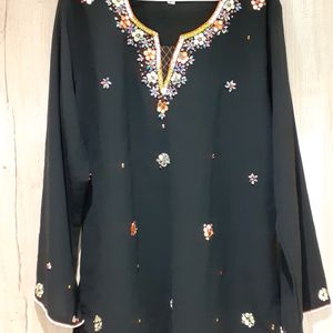 Beautiful black Embroidered top