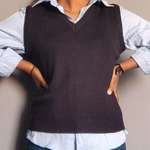 V-neck sweater vest