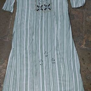 Pastel Color Embroidery Kurti