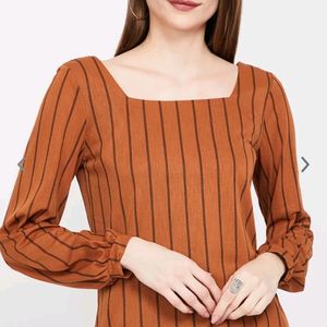 Stripped Brown TOP