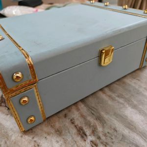 Cute Sky Blue Jwellery Box