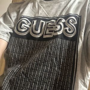 Gucci Cap And Guess Tshirt Combo(Original)