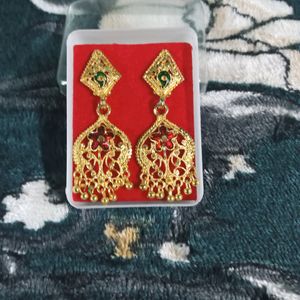 Golden Traditional Earrings..