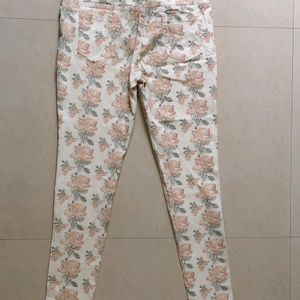 New Floral Jeans - 32