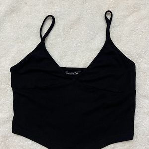 SHEIN Black Crop Top