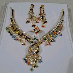 Multicolor Diamond Necklace