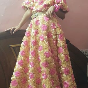 Floral Gown For Girls