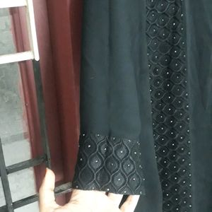 Abaya Women Black With Stones