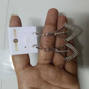 Silver Plated Long Earrings