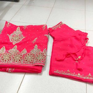 So Nice Pink Colour Saree